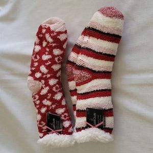 Brand new Cuddl Duds Sherpa socks (both pair)